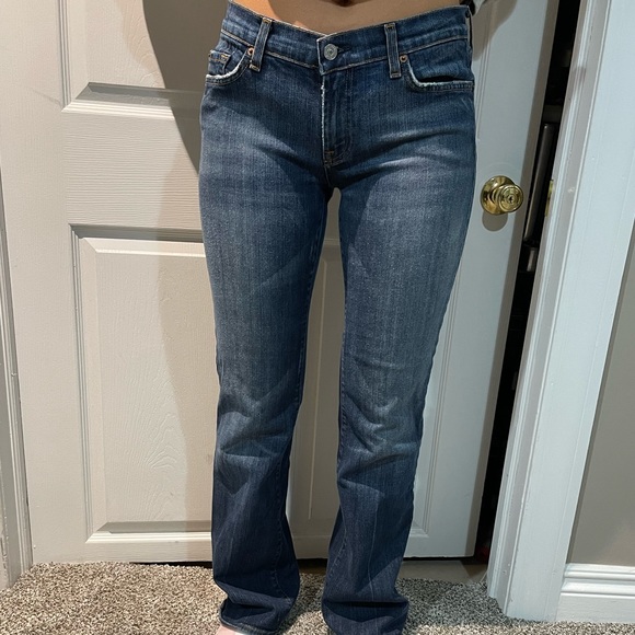 7 For All Mankind low rise bootcut/flare jeans - Picture 9 of 10